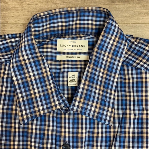 Calvin Klein Lucky Brand Shirt Lot 16-16.5 32/33 - Picture 3 of 3